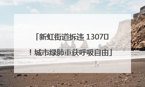新虹街道拆违 1307㎡！城市绿肺重获呼吸自由