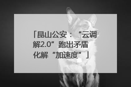 昆山公安：“云调解2.0”跑出矛盾化解“加速度”