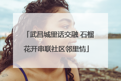 武昌城里话交融 石榴花开串联社区邻里情