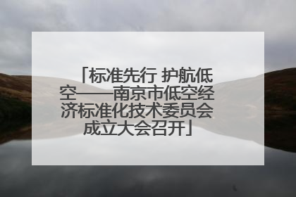标准先行 护航低空——南京市低空经济标准化技术委员会成立大会召开