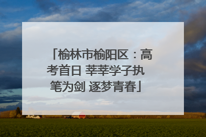 榆林市榆阳区：高考首日 莘莘学子执笔为剑 逐梦青春