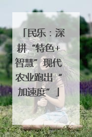 民乐：深耕“特色+智慧”现代农业跑出“加速度”