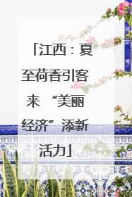 江西：夏至荷香引客来 “美丽经济”添新活力