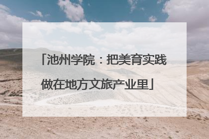 池州学院：把美育实践做在地方文旅产业里