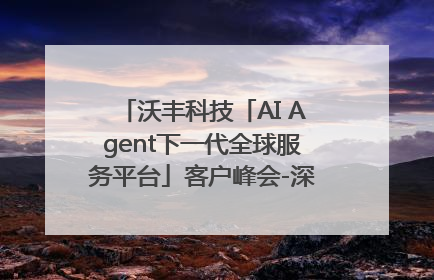 沃丰科技「AI Agent下一代全球服务平台」客户峰会-深圳站圆满落幕！