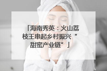 海南秀英：火山荔枝王串起乡村振兴“甜蜜产业链”