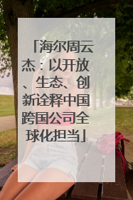 海尔周云杰：以开放、生态、创新诠释中国跨国公司全球化担当