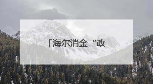 海尔消金“政企双补”让消费者从“想要买”到“买得起”
