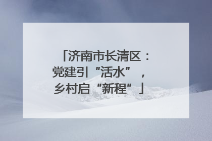 济南市长清区：党建引“活水”，乡村启“新程”