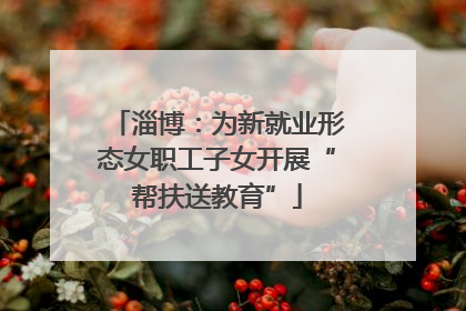 淄博：为新就业形态女职工子女开展“帮扶送教育”