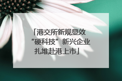 港交所新规显效 “硬科技”新兴企业扎堆赴港上市