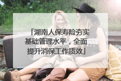 湖南人保寿险夯实基础管理水平，全面提升消保工作质效
