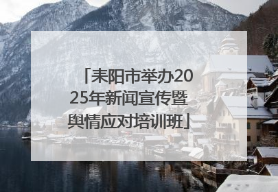 耒阳市举办2025年新闻宣传暨舆情应对培训班