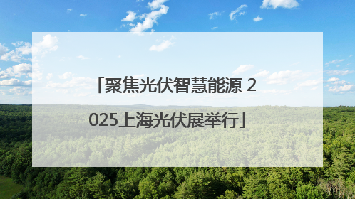 聚焦光伏智慧能源 2025上海光伏展举行