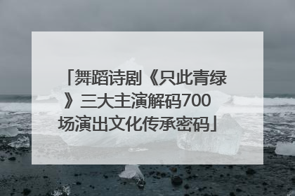舞蹈诗剧《只此青绿》三大主演解码700场演出文化传承密码