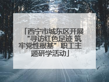 西宁市城东区开展“寻访红色足迹 筑牢党性根基”职工主题研学活动