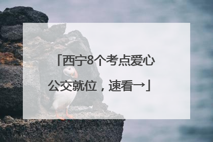 西宁8个考点爱心公交就位，速看→