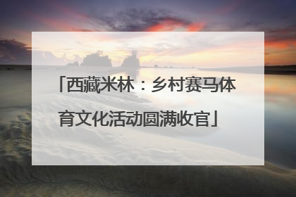 西藏米林：乡村赛马体育文化活动圆满收官