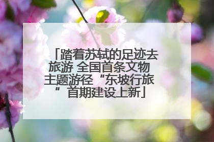 踏着苏轼的足迹去旅游 全国首条文物主题游径“东坡行旅”首期建设上新