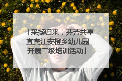 采撷归来，芬芳共享 宜宾江安橙乡幼儿园开展二级培训活动