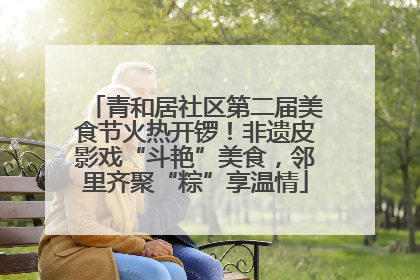 青和居社区第二届美食节火热开锣！非遗皮影戏“斗艳”美食，邻里齐聚“粽”享温情