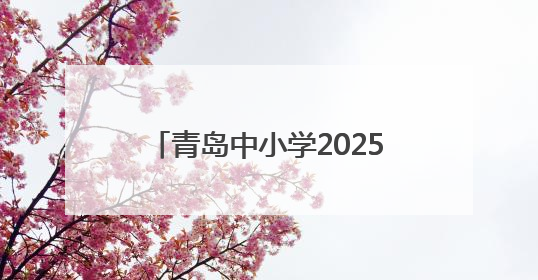 青岛中小学2025-2026学年度第一学期寒假时间公布