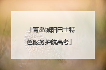 青岛城阳巴士特色服务护航高考