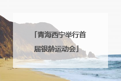 青海西宁举行首届银龄运动会