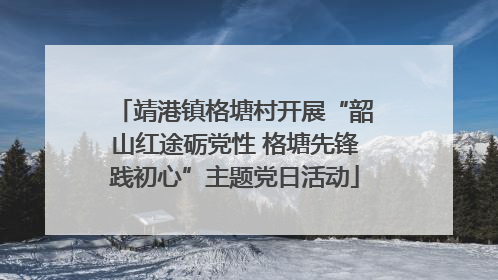 靖港镇格塘村开展“韶山红途砺党性 格塘先锋践初心”主题党日活动
