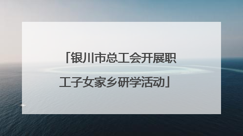 银川市总工会开展职工子女家乡研学活动