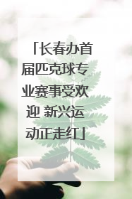 长春办首届匹克球专业赛事受欢迎 新兴运动正走红