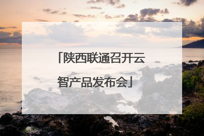 陕西联通召开云智产品发布会