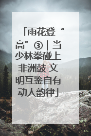 雨花登“高”③｜当少林拳碰上非洲鼓 文明互鉴自有动人韵律