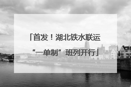 首发！湖北铁水联运“一单制”班列开行