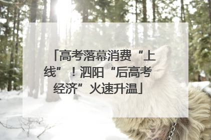 高考落幕消费“上线”！泗阳“后高考经济”火速升温