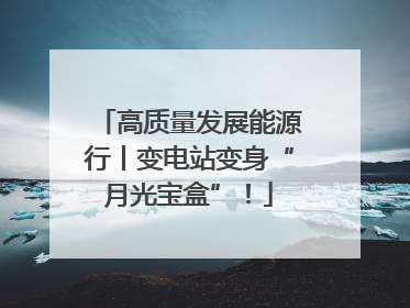 高质量发展能源行丨变电站变身“月光宝盒”！