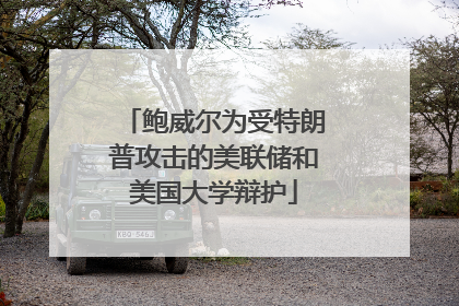 鲍威尔为受特朗普攻击的美联储和美国大学辩护
