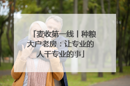 麦收第一线丨种粮大户老房：让专业的人干专业的事