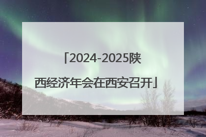 2024-2025陕西经济年会在西安召开