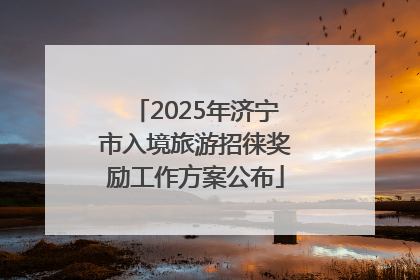 2025年济宁市入境旅游招徕奖励工作方案公布