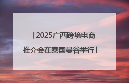 2025广西跨境电商推介会在泰国曼谷举行
