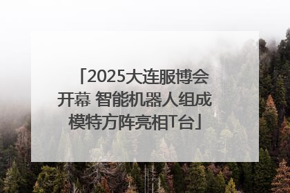 2025大连服博会开幕 智能机器人组成模特方阵亮相T台
