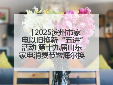2025滨州市家电以旧换新“五进”活动 第十九届山东家电消费节暨海尔换新万里 行山东站全面启动