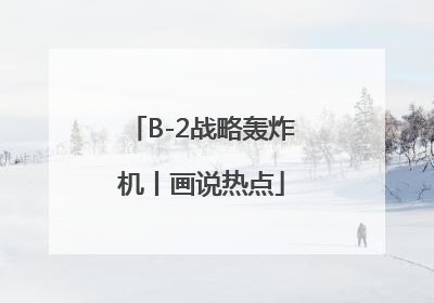 B-2战略轰炸机丨画说热点